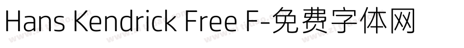 Hans Kendrick Free F字体转换